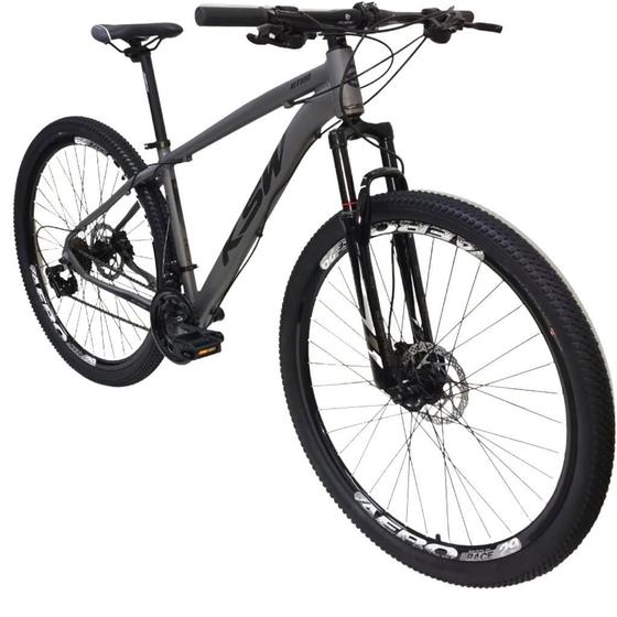 Imagem de Bicicleta KSW Aro 29 Câmbio Shimano 24 Marchas Cubos K7 Freio Hidráulico com Suspensão