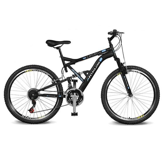 Bicicleta Kyklos Caballu 7.8 Aro 29 Full Suspensão 21 Marchas - Azul/preto