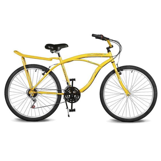 Bicicleta Kyklos Pontal 6.8 Aro 26 Rígida 21 Marchas - Amarelo