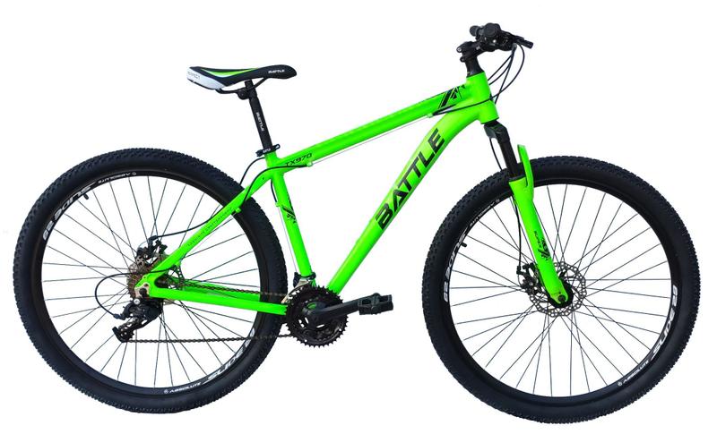 Imagem de Bicicleta Masculina Alumínio Aro 29 21v Cambios Shimano Freio a disco Verde