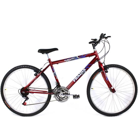 Imagem de Bicicleta Masculina Aro 26 Mountain Bike - Cor Vermelha