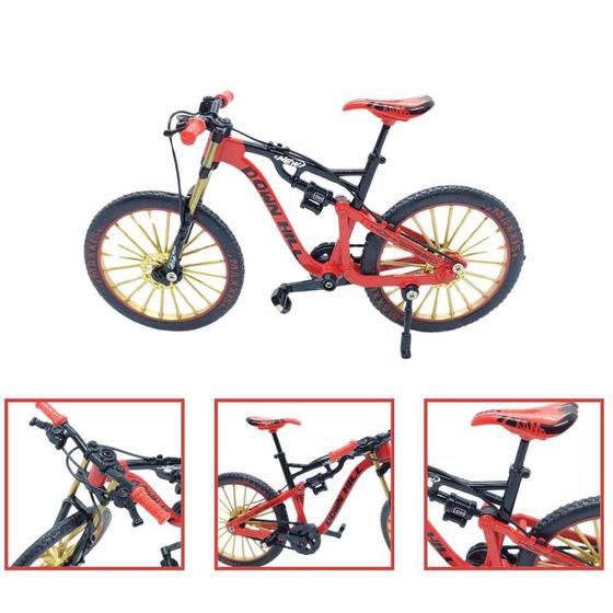 Imagem de Bicicleta Miniatura Mountain Bike Speed Em Metal Ciclismo