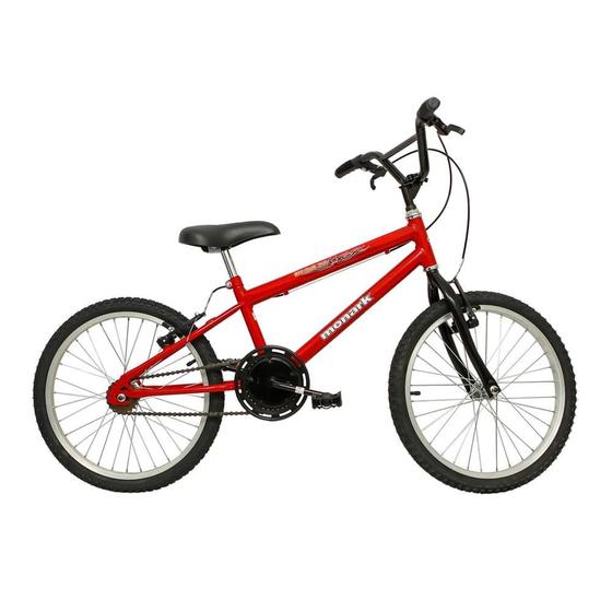 Bicicleta Monark Bmx Aro 20 Rígida 1 Marcha - Preto/vermelho