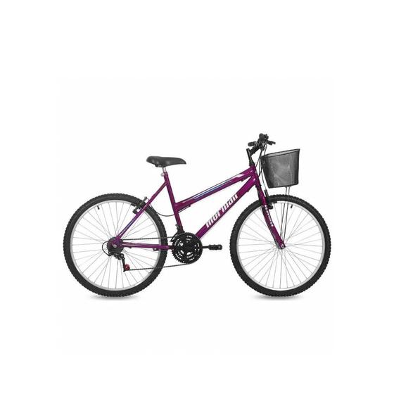 Bicicleta Mormaii Safira Aro 26 Rígida 18 Marchas - Violeta