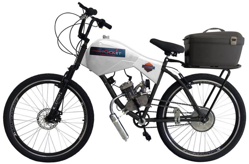 Bicicleta Motorizada 100cc Coroa 52 Fr Disk/Susp com Carenagem Cargo Rocket  - Bicicleta - Magazine Luiza