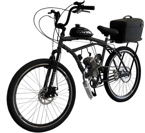 Imagem de Bicicleta Motorizada 80cc Coroa 52 FrDisc/Susp Cargo Rocket