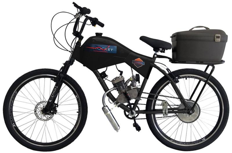Imagem de Bicicleta Motorizada 80cc Fr Disk/Susp com Carenagem Cargo Rocket