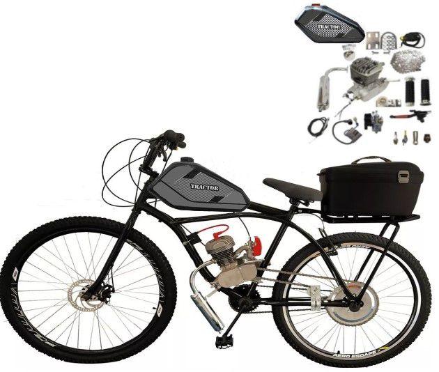 Imagem de Bicicleta Motorizada Tanque 5 Litros Cargo (kit & bike Desmontada)