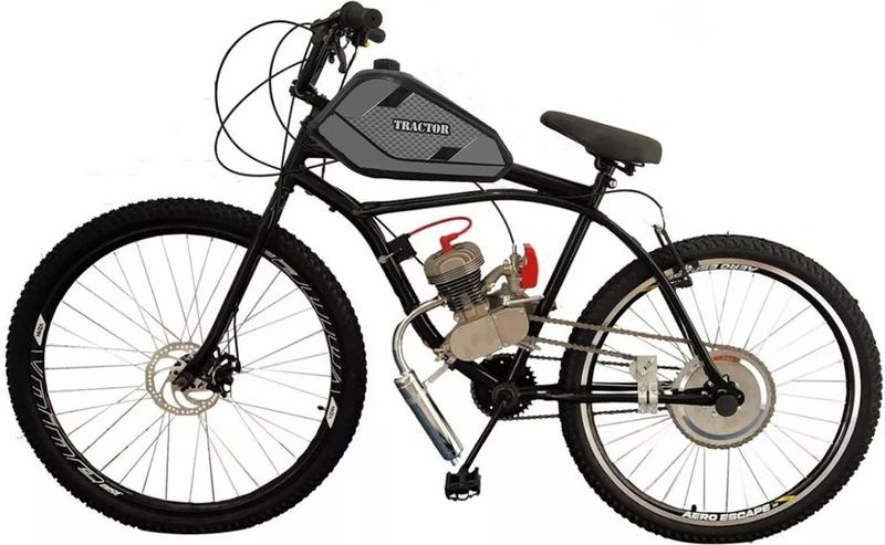 Imagem de Bicicleta Motorizada Tanque 5 Litros Dualbrake Coroa 52 Aro 29