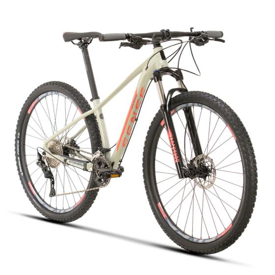 Imagem de Bicicleta Mountain Bike Aro 29 M17' Freios Shimano Intensa Evo 2023 Cinza Salmão Sense