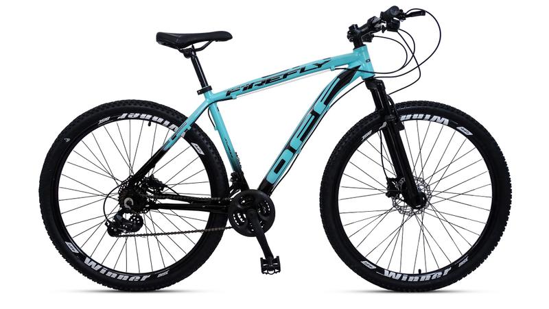 Imagem de Bicicleta mountain bike aro 29 off firefly 24 marchas azul preto tam.17