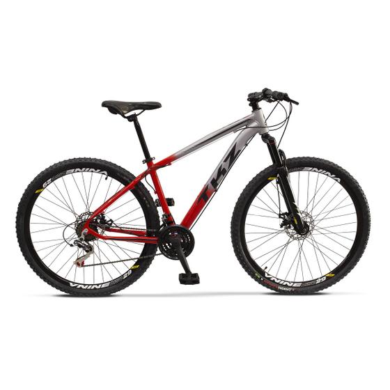 Imagem de Bicicleta Mountain Bike Tkz Fuji Aro 29 Cambio Traseiro Shimano com 21 Velocidades Freio a Disco