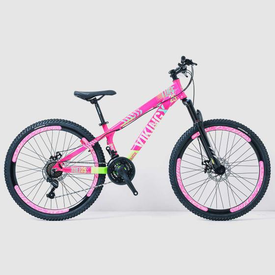 Imagem de Bicicleta mtb aro 26 viking x tuff 25 v1 dirt freeride 2023