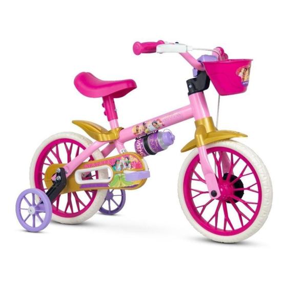 Imagem de Bicicleta Nathor Aro 12 Princesas Disney