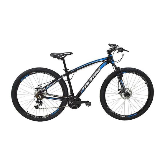 Imagem de Bicicleta Polimet MTB Nitro Câmbio Shimano 17/Aro Preto/Azul