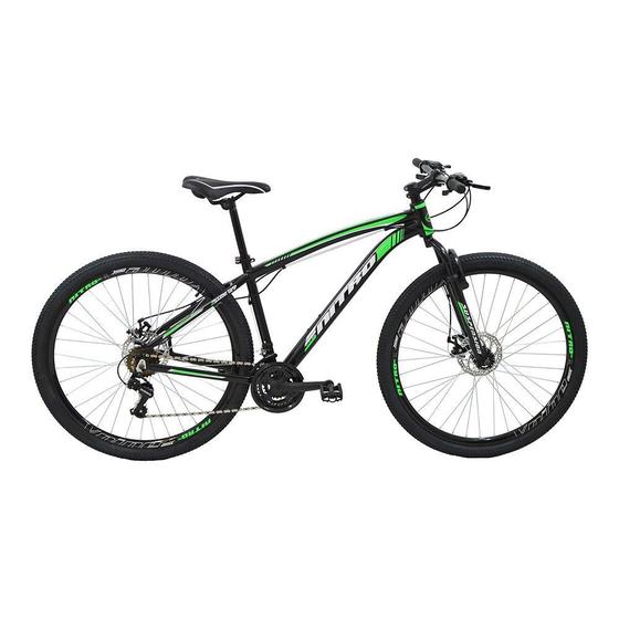 Bicicleta Polimet Nitro Aro 29 Susp. Dianteira 21 Marchas - Preto/verde