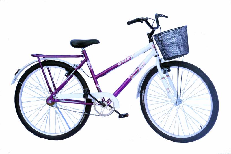 Imagem de Bicicleta poti onix convencional  violeta com branco