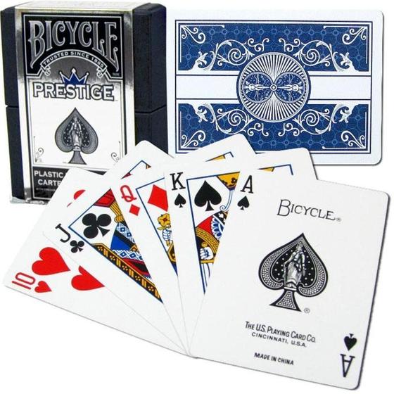 Imagem de Bicicleta Prestige Plástico Cartas de Jogar (Azul)