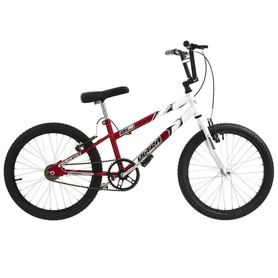 Bicicleta Rebaixada Vermelha e Branca Aro 20 Pro Tork Ultra Menor preço em Bicicleta Rebaixada Vermelha e Branca Aro 20 Pro Tork Ultra
