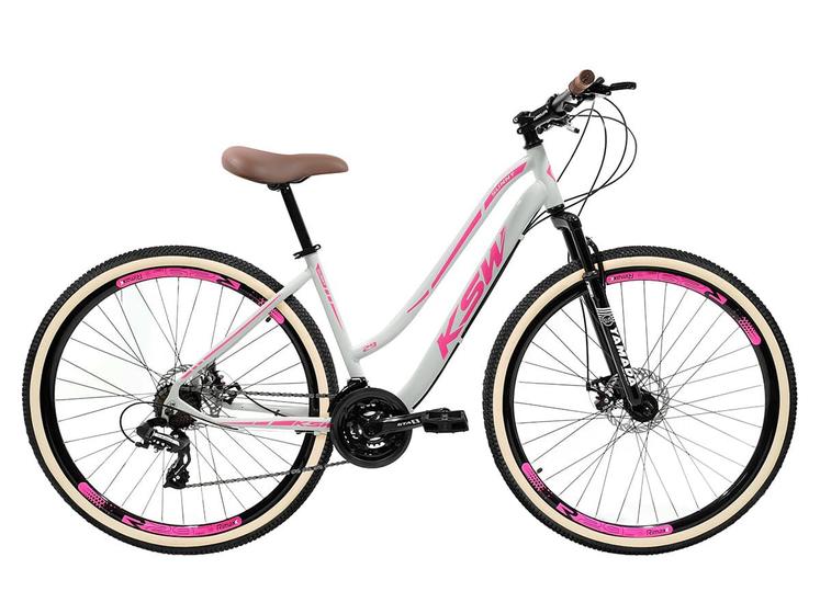 Imagem de Bicicleta Retro Feminina 29 KSW Sunny 21V Shimano F. Disco