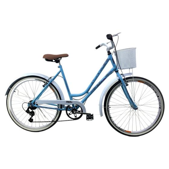 Bicicleta Retrô Vintage Aro 26 Marcha 7v Shimano - Verde Água -  ROUTE BIKE é boa?
