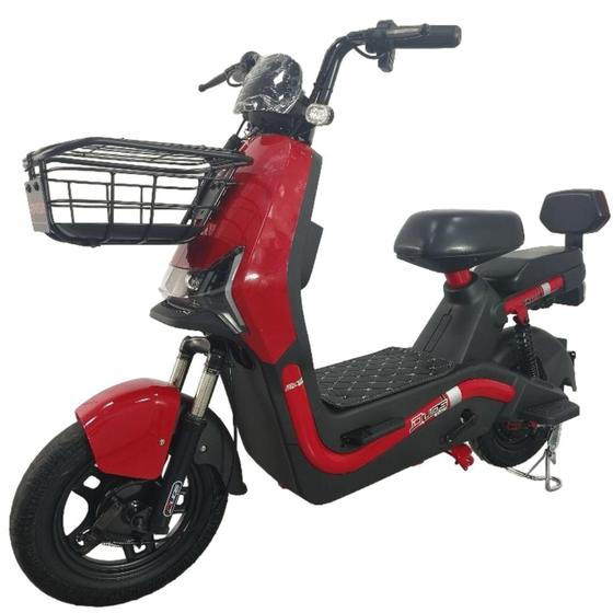 Imagem de Bicicleta Scooter Elétrica Autopropelida 600W Eko-7 Duos Vermelho