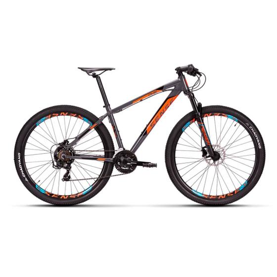 Bicicleta Sense Bike One 2023 Aro 29 Susp. Dianteira 21 Marchas - Cinza/laranja