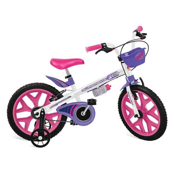 Bicicleta super bike branca aro 16 Bandeirante - Bicicleta - Magazine Luiza
