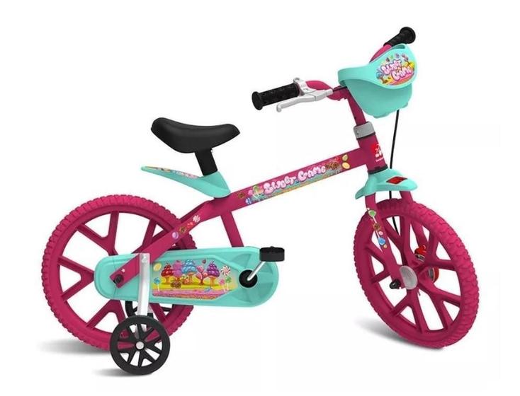 Imagem de Bicicleta Sweet Game Aro 14 Rosa - Bandeirante