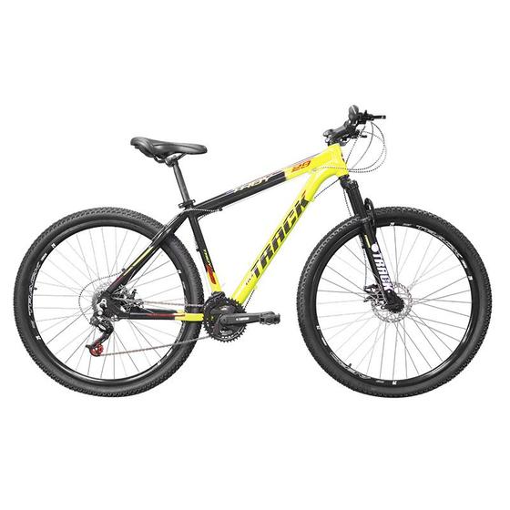 Bicicleta Track&bikes Troy Aro 29 Susp. Dianteira 21 Marchas - Amarelo/preto