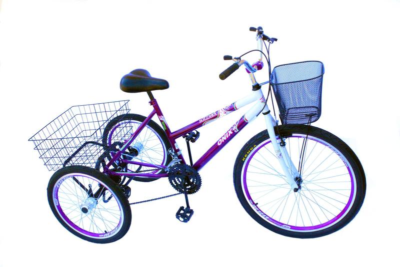 Imagem de Bicicleta triciclo adulto com aro aero e marcha