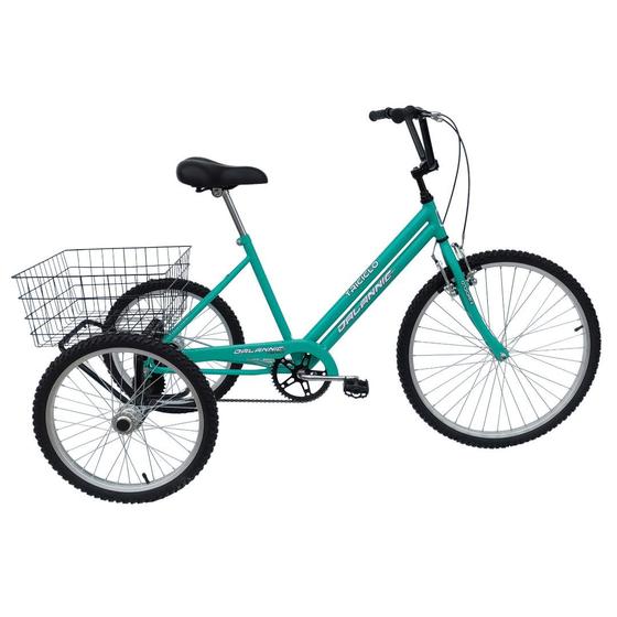 Imagem de Bicicleta Triciclo Aro 26 cor Azul Turquesa