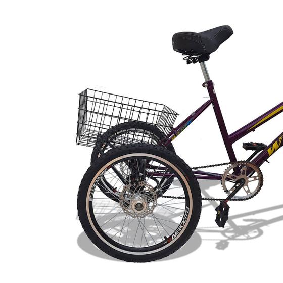 Bicicleta Triciclo Deluxe Wendy Aro 26 Completo Violeta Menor preço em Bicicleta Triciclo Deluxe Wendy Aro 26 Completo Violeta