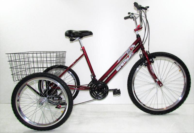 Imagem de Bicicleta Triciclo Luxo Aro 26 Completo 21 Marchas Rebaixado