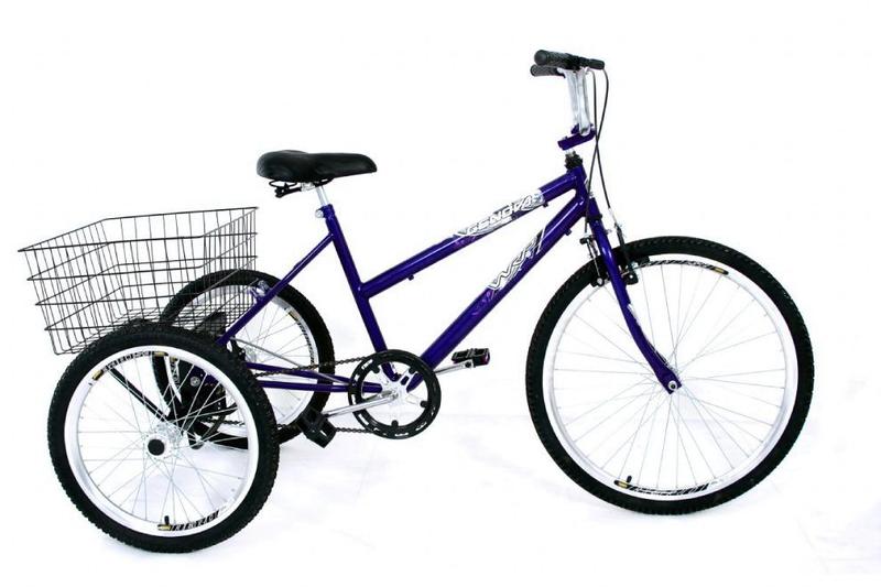 Imagem de Bicicleta Triciclo Luxo Aro 26 Completo