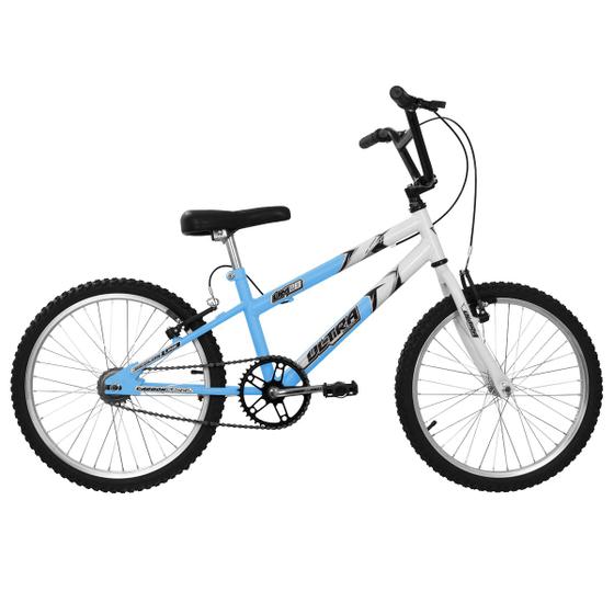 Bicicleta Ultra Bikes Pro Tork Rebaixada Aro 20 Rígida 1 Marcha - Azul/branco