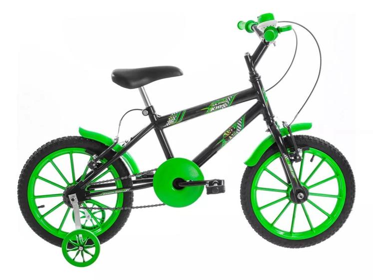 Imagem de Bicicleta Ultra Kids Aro 16 - Preto+Verde