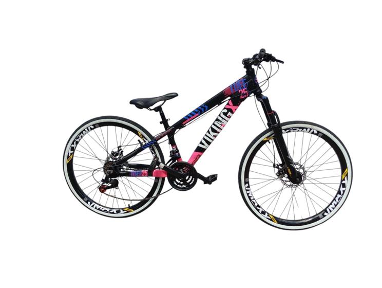 Imagem de Bicicleta Vikingx Tuff 25 Quadro Aluminio 24V Freio Hidraulico Dianteiro Traseiro