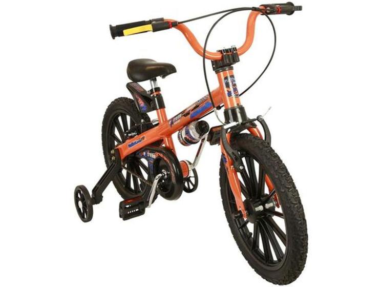 Menor preço em Bicileta Infantil Aro 16 Nathor Extreme Laranja - com Rodinhas Freio V-Break