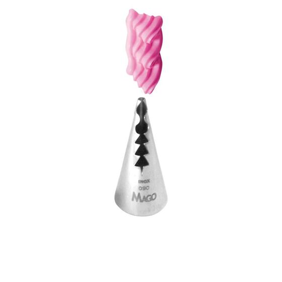 Bico De Confeitar Inox Babado 090 Mago - Mago Indústria Imagem de Bico De Confeitar Inox Babado 090 Mago