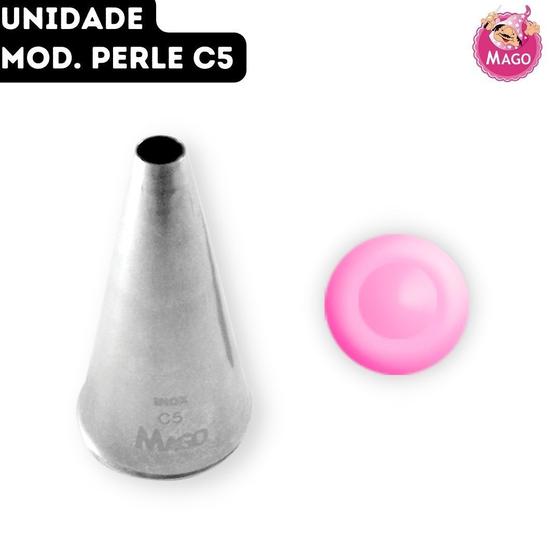 Imagem de Bico de Confeitar Perle Inox Grande Mago - Mod. C5 - Unidade