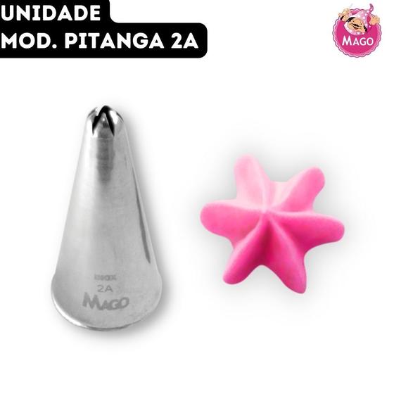 Imagem de Bico de Confeitar Pitanga Inox Grande Mago - Mod. 2A - Unidade