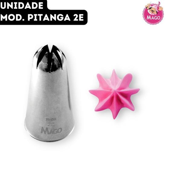 Imagem de Bico de Confeitar Pitanga Inox Grande Mago - Mod. 2E - Unidade