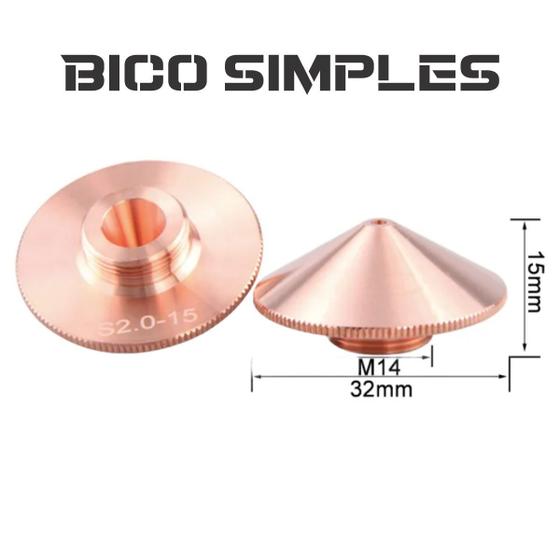 Imagem de Bico de Fibra Simples D32x12mm M14 