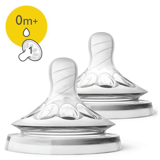 Bico de Silicone para Mamadeira - Nº 01 - Pétala - Philips Avent Menor preço em Bico de Silicone para Mamadeira - Nº 01 - Pétala - Philips Avent