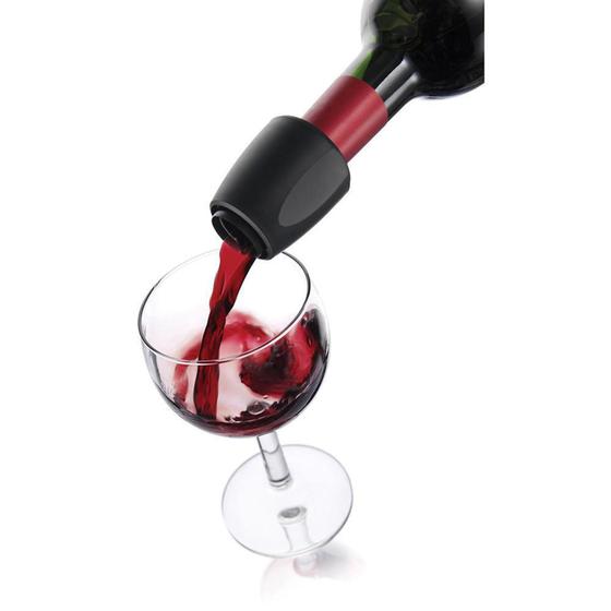 Bico dosador para garrafa de vinho em abs D4,5xA5,5cm - Vacu Vin Menor preço em Bico dosador para garrafa de vinho em abs D4,5xA5,5cm - Vacu Vin