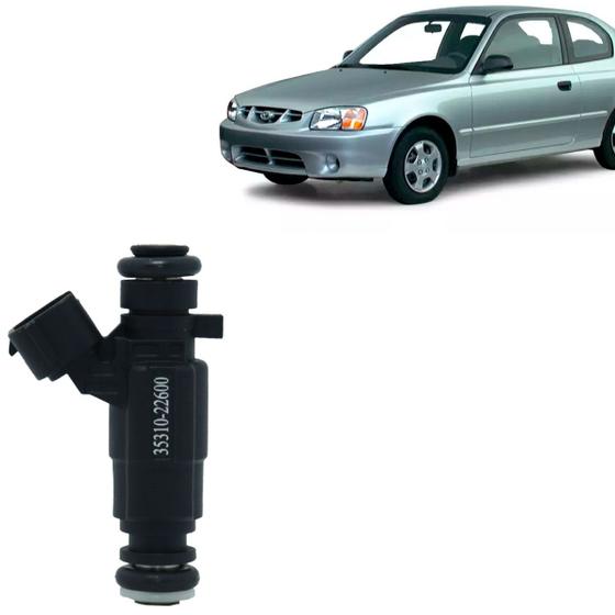 Bico injetor accent 1.6 gasolina 1999 a 2005 3531022600 - GENUINE Imagem de Bico injetor accent 1.6 gasolina 1999 a 2005 3531022600
