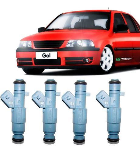 Imagem de Bico injetor vw gol 1.0 8v gasolina 2001 á 2005 kit c/4 unidades