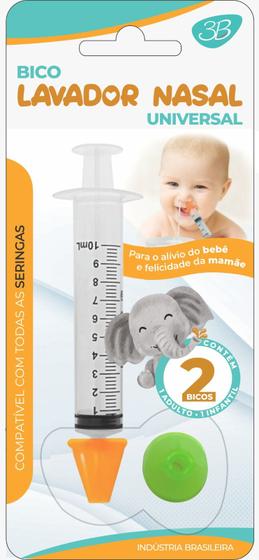 Imagem de Bico lavagem nasal universal com seringa 10mL