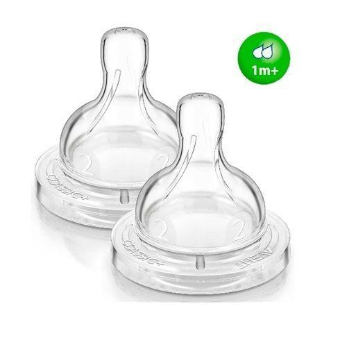 Bico Mamadeira Classic Fluxo Lento Nº2 (1M+) Philips AVENT SCF632/27 - 2 Unidades Menor preço em Bico Mamadeira Classic Fluxo Lento Nº2 (1M+) Philips AVENT SCF632/27 - 2 Unidades